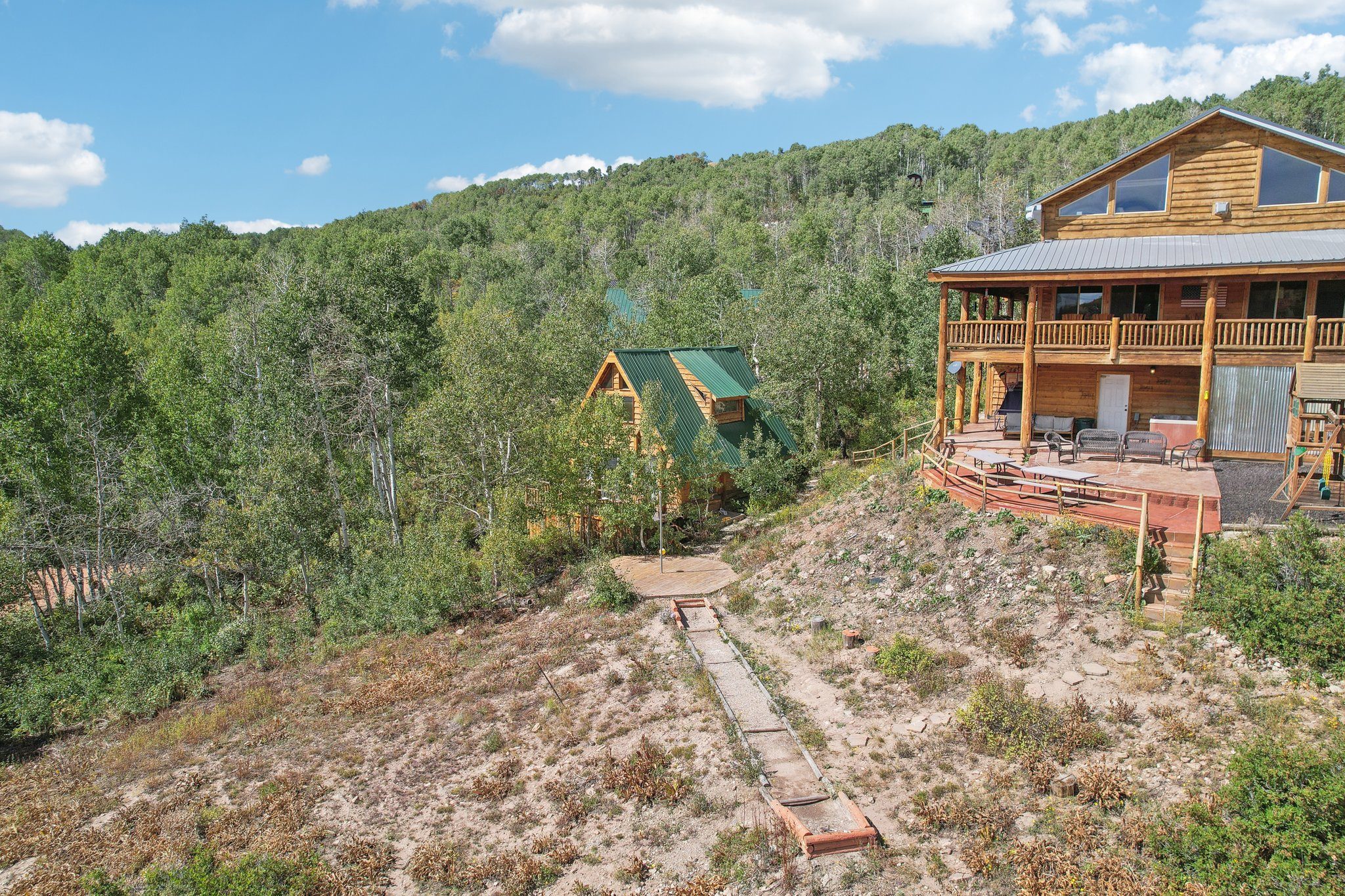 Silvercrest Lodge on a private mountainside surrounded by aspens